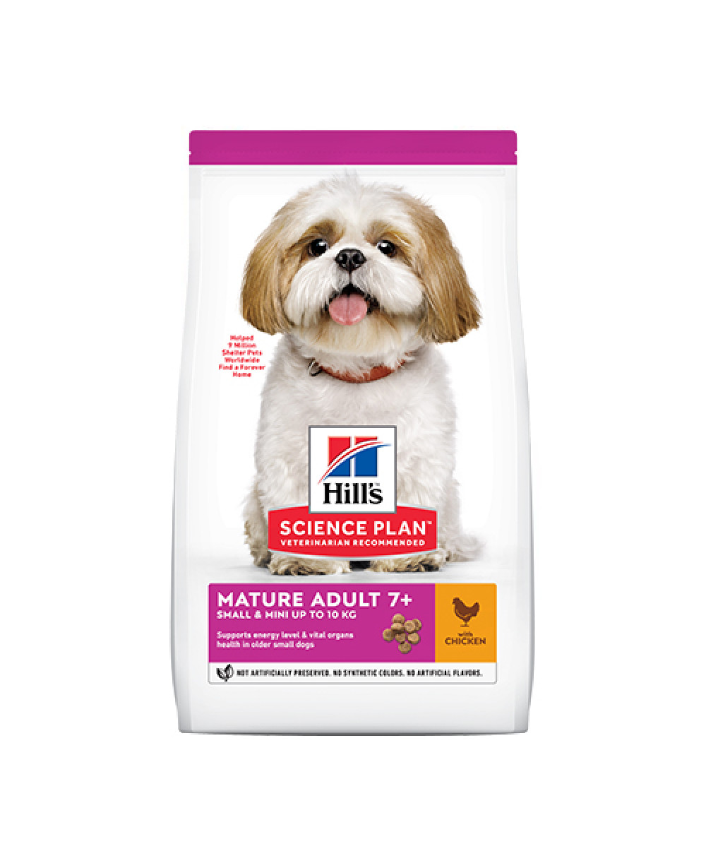 Суха храна за кучета Hill's Canine Small&Mini Mature Adult 7+ год.6кг.