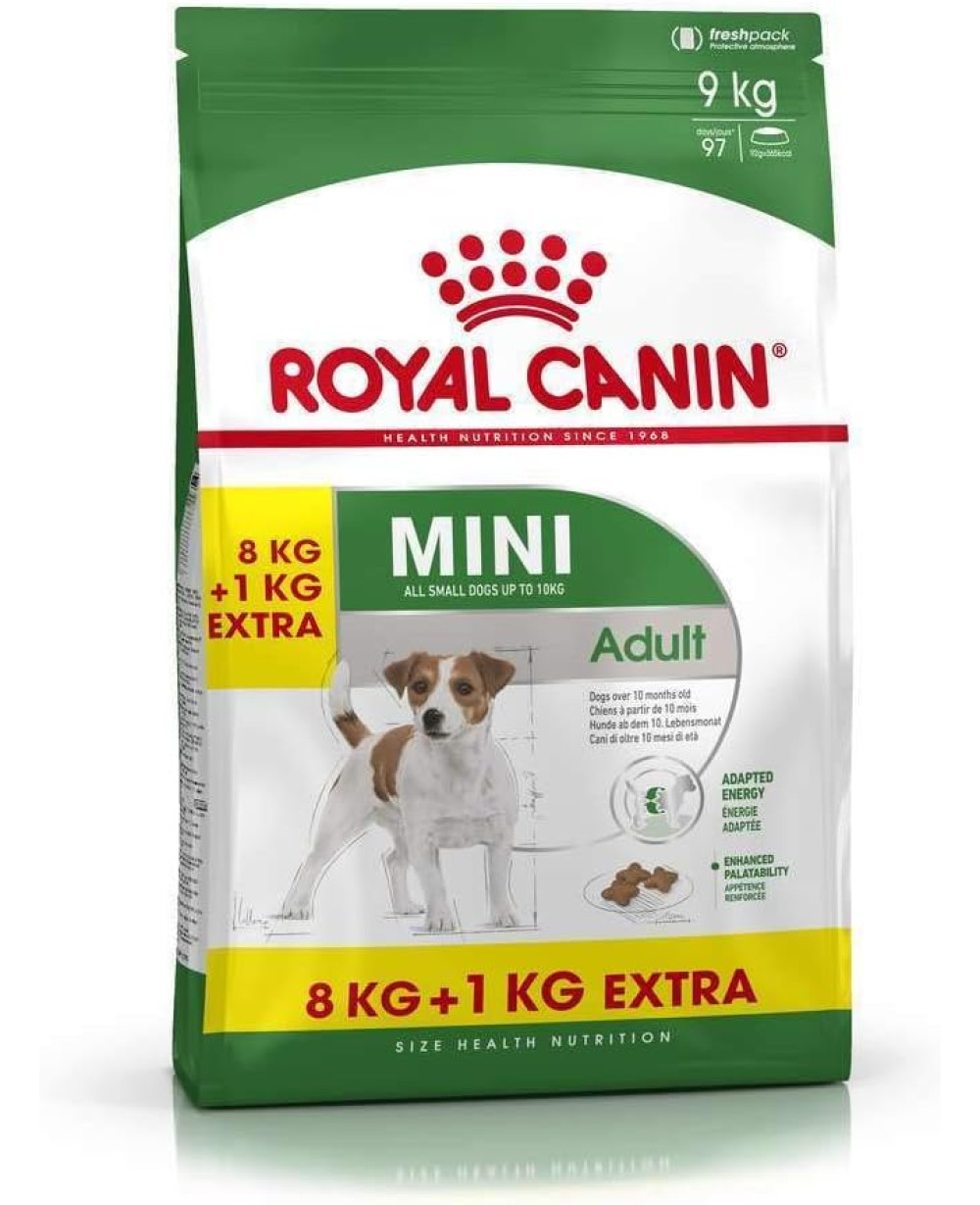 Суха храна за кучета Royal Canin Mini Adult 8кг.+1кг. БОНУС!!!