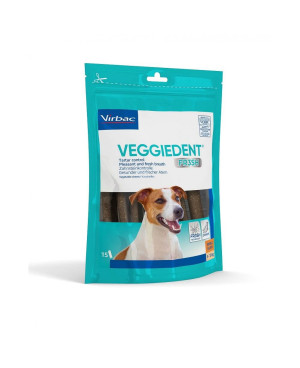 Virbac Veggiedent  S размер- дентално лакомство за куче от 5 до 10кг.,ламели 15бр.