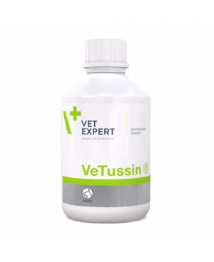 Vet Expert VeTussin - Сироп, хранителна добавка, подпомагаща лечението при кашлица. 100мл.