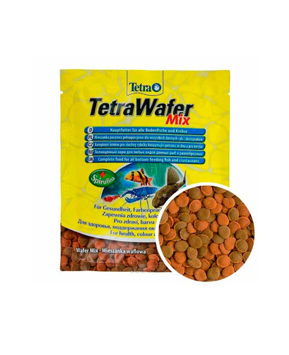 храна за тропически и дънни рибки -TetraWafer Mix 15гр.