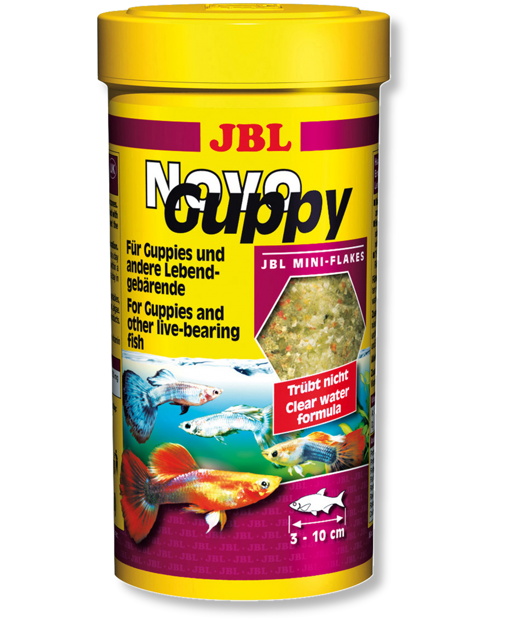 JBL NOVOGUPPY - ОСНОВНА ХРАНА ЗА ГУПИ - ЛЮСПИ 250мл.