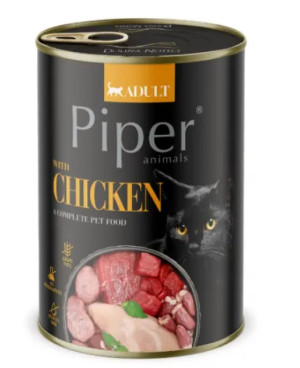 Консерва за котки  PIPER CHICKEN 400 гр. - БЕЗ зърно