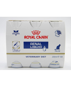 Royal Canin Renal Cat Liquid - течна храна за котки с бъбречна недостатъчност 3 x 200 мл.