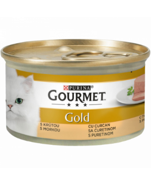 GOURMET GOLD - консерва за котка пастет с пуйка 85гр. -24бр.