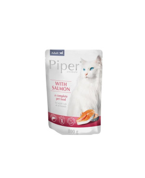 Piper пауч за котки, със сьомга, 100гр.