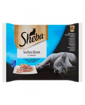 Sheba - pouch рибни ястия 4х85гр.