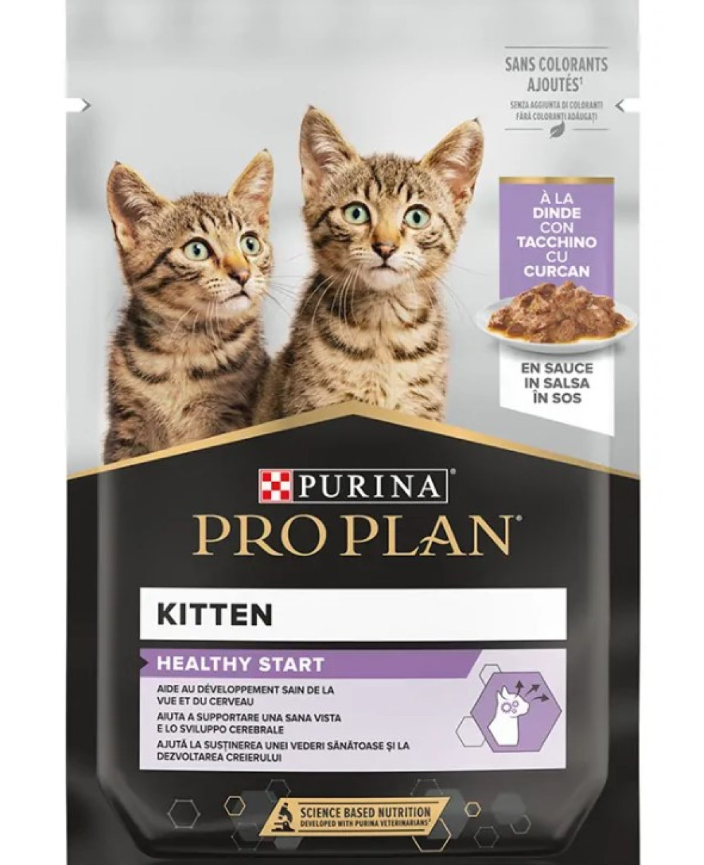Пауч за котета - Purina Pro Plan Kitten Turkey - 85г.