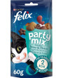 PURINA® FELIX® PARTY MIX Ocean Mix със сьомга, риба Pollock и пъстърва 60гр. - Котки