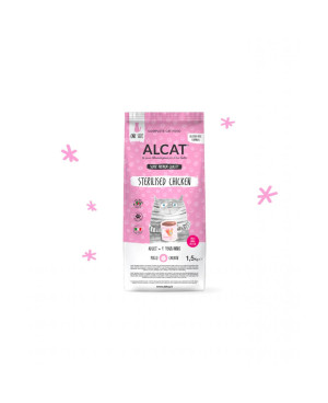 Alcat Sterilised Chicken - за кастрирани котки, с пиле 8кг.