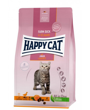 Суха храна Happy Cat Culinary Young Junior Farm Duck за млади котки от до 12-ти месец. 4кг.