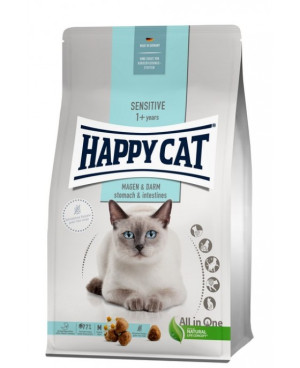 Суха храна Happy Cat Sensitive Stomach&Intestines за котки с хранителна чувствителност 4кг.