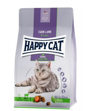 Суха храна Happy Cat Senior Pasture-raised Lamb - за котки на възраст над 8 години с агне. 4кг.