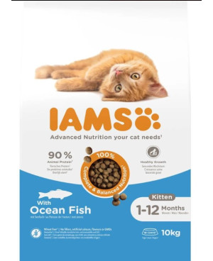 IAMS Cat Kitten с риба- суха храна за малки котенца 10кг.