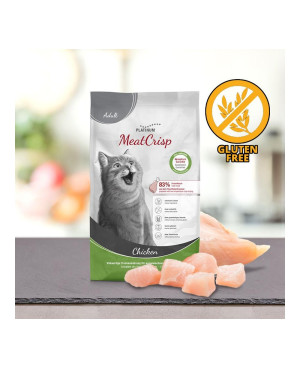 Суха храна за котки Platinum MeatCrisp Adult, с пилешко месо, БЕЗ зърнени култури 3кг.