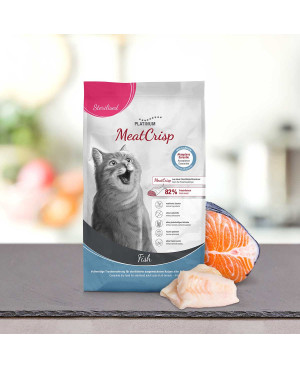 Суха храна за кастрирани котки Platinum MeatCrisp с Риба 3кг.