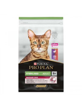 Purina Pro Plan Суха храна за кастрирани котки STERILISED от 1 до 7 години Патица и Дроб 10кг.