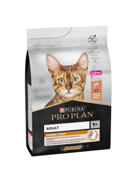 СУХА ХРАНА ЗА КОТКИ PRO PLAN Derma Care Adult със сьомга 10кг.