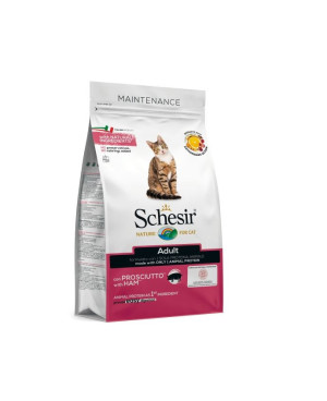 Schesir Adult Ham суха храна с прошуто за израснали котки 1.5кг.