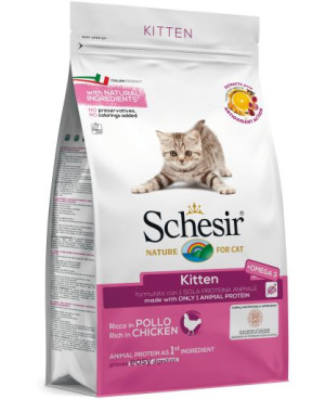 Schesir Kitten Chicken - суха храна за малки котенца, с пилешко 1.5кг.