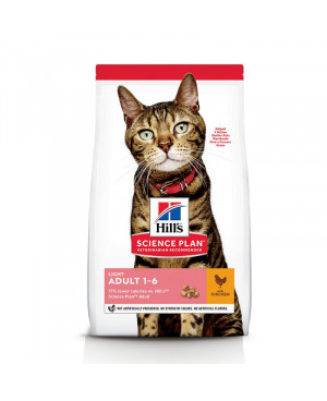 Суха храна за котки Hill's Adult cats Light с пилешко месо 10кг.