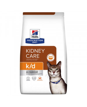 Суха храна за котки - Hill's Feline k/d 8кг. - за котки с хронична бъбречна недостатъчност