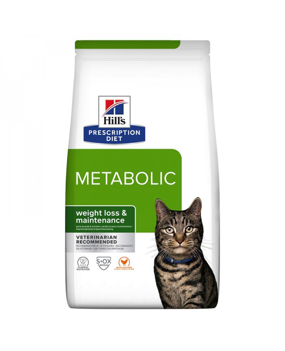 Суха храна за котки - Hill's Feline Metabolic - 12кг. за намаляване на наднормено тегло