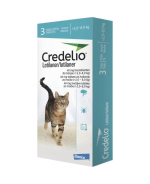 Credelio - таблетка за външно обезпаразитяване при котки от 2-8 кг., 1таб.