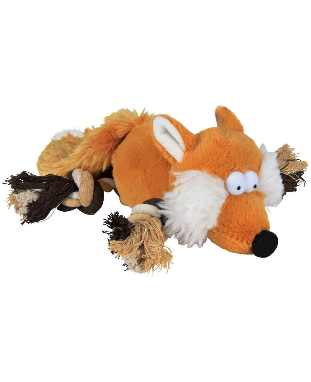 Плюшена играчка лисица с въже за кучета, 34 cm. Trixie 35919