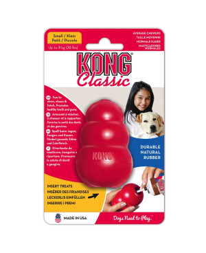 KONG Classic Small - играчка  за кучета от малки породи ,с отвор за лакомства