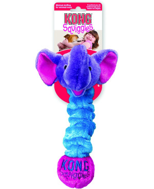 Забавна кучешка играчка KONG Squiggles Слонче