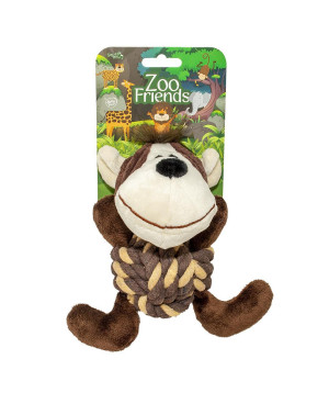 DUVO ИГРАЧКА ZOO FRIENDS - ВЪЖЕНА ТОПКА МАЙМУНА 17Х16Х10 СМ
