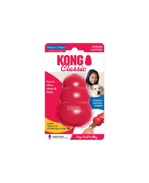 KONG Classic medium - играчка  за кучета от средни породи ,с отвор за лакомства