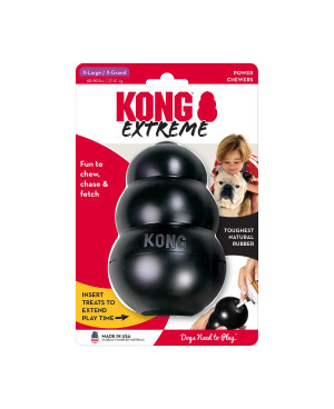 KONG Extreme XL - кокал за кучета  от едри породи ,с отвор за лакомства  В 13 x Ш 9 x Д 9 cm
