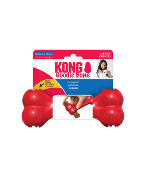 KONG Goodie Bone M - кокал за кучета  от средни породи ,с отвор за лакомства