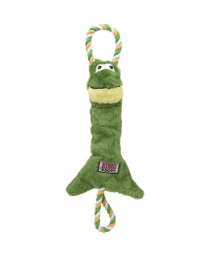 Играчка за кучета с въже Жаба KONG® Tugger Knots® Frog 30см.