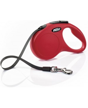 автоматичен повод Flexi classic  XS - 3м. до12 кг. лента,червен