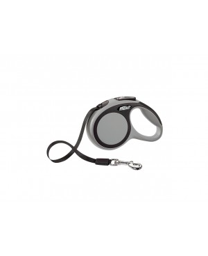 автоматичен повод Flexi comfort L - 5м. до 60 кг. лента, сив