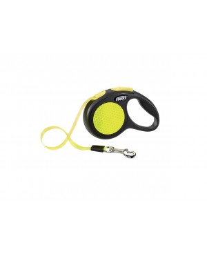 автоматичен повод Flexi neon M - 5м. до25 кг. лента,neon