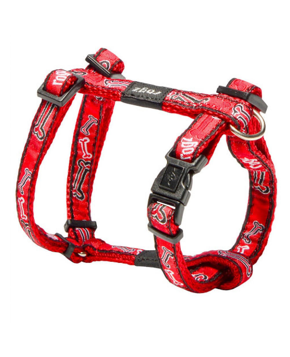 нагръдник за куче Rogz red bone 32-52см. medium