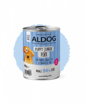 Aldog Junior Single Protein Pork - консерва 400г.