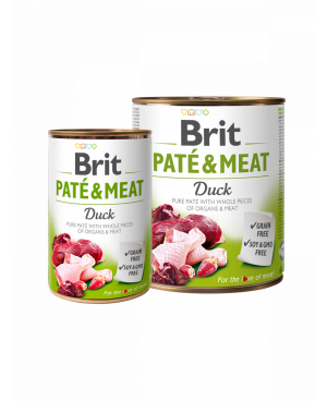 Консерва за кучета BRIT PATÉ & MEAT - DUCK - патешко 800гр.