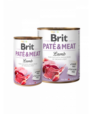 Консерва за кучета BRIT PATÉ & MEAT - LAMB - агнешко 800гр.