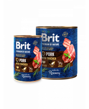 Консерва за кучета Brit Premium Pork with Trachea - Свинско и трахея 800гр.