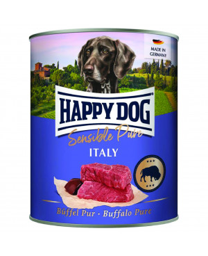 Консерва за кучета  Happy Dog Italy - от прясно биволско месо, без соя,растителни добавки, оцветители или консерванти 800 гр.