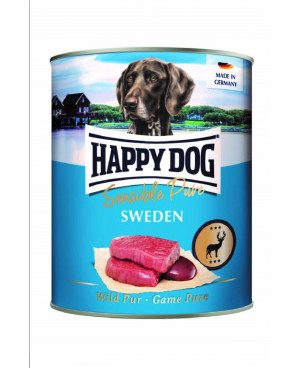 Консерва за кучета Happy Dog Sweden - от прясно еленско месо 800гр.
