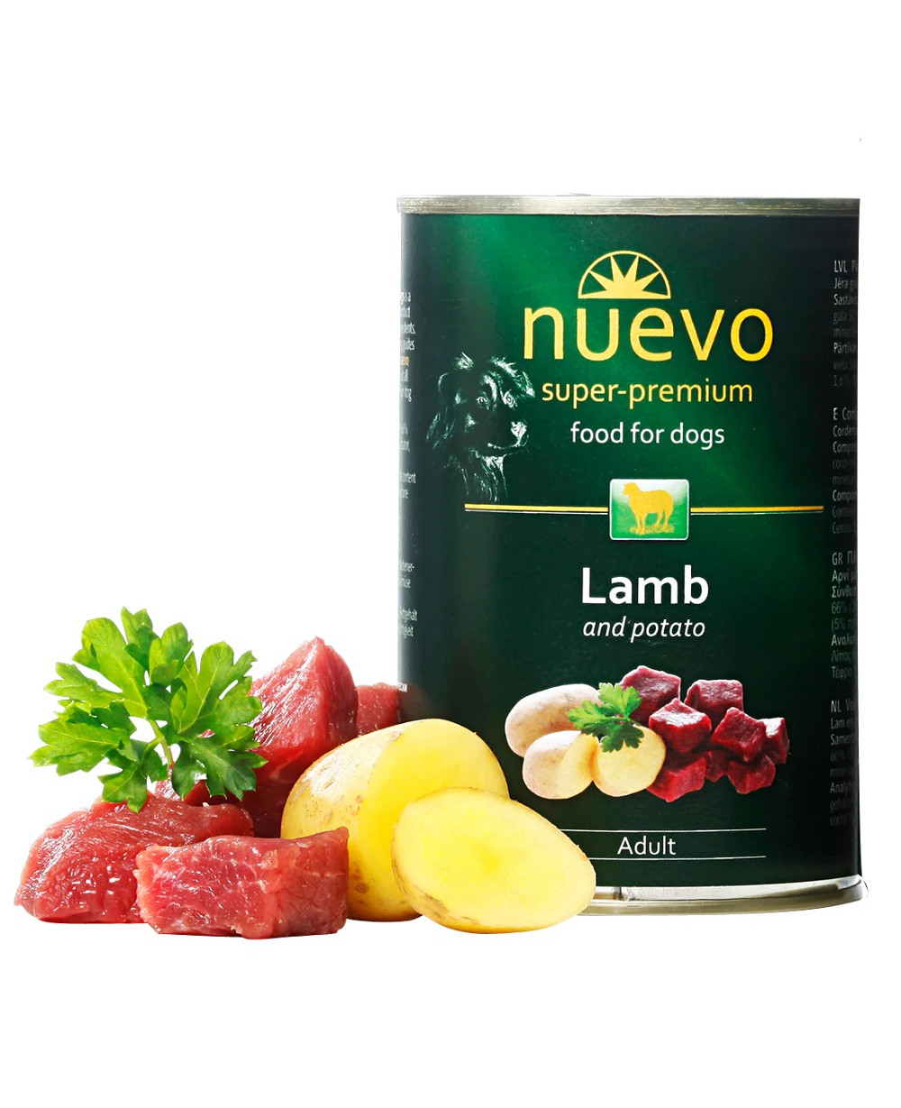 Консерва За Кучета Nuevo Dog - Агнешко С Картофи 400гр.