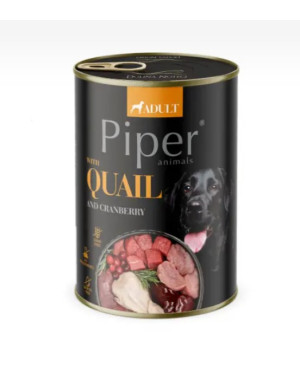Консерва за кучета PIPER - с пъдпъдък 400гр.