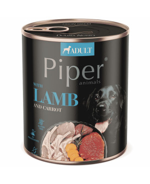 Консерва за кучета PIPER  - aгнешко и моркови 400гр.