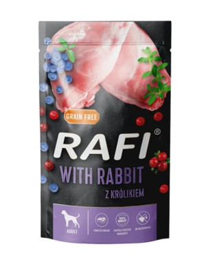 Rafi Pouch Rabbit пауч за всички породи кучета, със заек 500g.